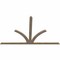 Ekena Millwork Richland Smooth Timber Gable Bracket, Douglas Fir, 84"W x 53"H x 1 1/2"D x 3 1/2"F, 15/12 Pitch GBW084X53X0204RIC00SDF - alternate 4